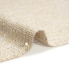 Heath Creme Tweed Upholstery Woven with Latex Backing - Detail | Mood Fabrics