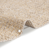 Heath Sand Tweed Upholstery Woven with Latex Backing - Detail | Mood Fabrics