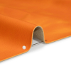 Alida Tangerine Faux Upholstery Leather with Brushed Fabric Backing - Detail | Mood Fabrics
