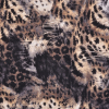Italian Black/Beige/Khaki/Mud Animal Print Stretch Cotton Twill | Mood Fabrics