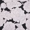 Italian Black and White Floral Cotton Canvas | Mood Fabrics