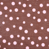Brown and Pink Dotted Cotton Voile | Mood Fabrics