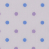 Lilac and Ocean Polka Dot Cotton Batiste - Detail | Mood Fabrics