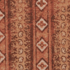 Chocolate/Warm Beige/Clay Striped Cotton Poplin - Detail | Mood Fabrics