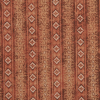 Chocolate/Warm Beige/Clay Striped Cotton Poplin | Mood Fabrics