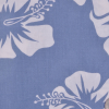 Blue Tropical Flowers Cotton Poplin | Mood Fabrics
