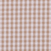 Beige and Cream Gingham Cotton Seersucker - Detail | Mood Fabrics