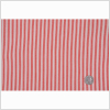 Red Ticking Stripe Cotton Seersucker - Full | Mood Fabrics