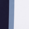 Maritime Blue, Frost Gray and White Satin Faced Cotton Twill - Detail | Mood Fabrics