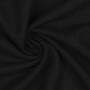 Italian Phantom Black Boiled Wool Twill - Detail | Mood Fabrics