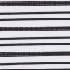 Italian Black and White Textured-Stripe Shirting - Detail | Mood Fabrics