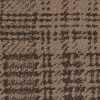 Italian Toast and Potting Soil Brown Abstract Houndstooth Linen Blend - Detail | Mood Fabrics