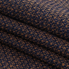 Maritime Blue and Cumin Cotton and Linen Woven - Folded | Mood Fabrics