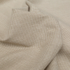 Beige and White Checkered Linen and Cotton Woven - Detail | Mood Fabrics