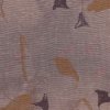 Copper Sheer Floral Linen - Detail | Mood Fabrics