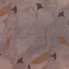 Copper Sheer Floral Linen | Mood Fabrics