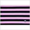 Pink and Black Striped Poly Jersey - Full | Mood Fabrics
