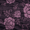 Rose/Black Floral Brocade - Detail | Mood Fabrics