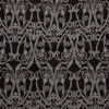 Black and Bone Reversible Floral Polyester Jacquard | Mood Fabrics