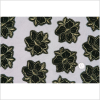 Black and Metallic Gold Floral Lace - Full | Mood Fabrics
