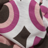 Wren, Mellow Rose and Magenta Haze Geometric Printed Polyester Jersey - Detail | Mood Fabrics