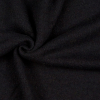 Black Solid Boiled Wool - Detail | Mood Fabrics