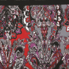 Italian Multicolor Paisley Rayon Jersey Print Panel - Detail | Mood Fabrics