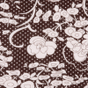 Chocolate/Off-White Solid Jersey Prints - Detail | Mood Fabrics
