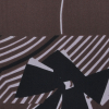 Brown and Bubblegum Floral Silk Chiffon - Detail | Mood Fabrics