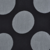 Carolina Herrera Black Polka Dots Silk and Rayon Burnout | Mood Fabrics