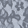 Black and White Lace-Print Silk Chiffon - Detail | Mood Fabrics