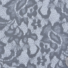 Black and White Lace-Print Silk Chiffon | Mood Fabrics