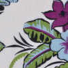 Purple and Blue Floral Crinkled Silk Crepe de Chine - Detail | Mood Fabrics