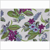 Purple and Blue Floral Crinkled Silk Crepe de Chine - Full | Mood Fabrics