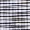 Black and Ivory Plaid Shantung/Dupioni - Detail | Mood Fabrics