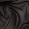 Oscar de la Renta Black Crinkled Chiffon | Mood Fabrics
