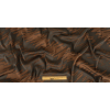 Brown and Charcoal Geometric Stretch Silk Satin - Full | Mood Fabrics