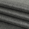 Black Onyx and White Alyssum Striated Silk Woven - Folded | Mood Fabrics