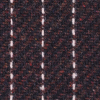 Chocolate and Black Striped Wool Twill Coating - Detail | Mood Fabrics