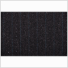 Black/Dark Gray/Turquoise/Silv Striped Suiting - Full | Mood Fabrics