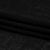 Italian Black Stretch Wool Gauze - Folded | Mood Fabrics