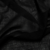 Italian Black Stretch Wool Gauze - Detail | Mood Fabrics