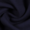 Navy Stretch Wool Suiting - Detail | Mood Fabrics