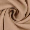 Beige Solid Suiting - Detail | Mood Fabrics