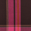 Chocolate/Bright Pink/Honey Plaid Suiting - Detail | Mood Fabrics
