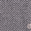 Black/Pale Gray Herringbone Wool Blended Boucle | Mood Fabrics