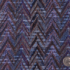 Blue and Purple Zig Zag Woven Wool Blend | Mood Fabrics