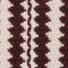 Maroon/Cream Striped Double Face - Detail | Mood Fabrics