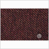 Italian Chocolate Plum and Violet Quartz Regimental Stripes Blended Wool Coating - Full | Mood Fabrics