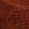 Chestnut and Pumpkin Orange Check Wool Coating - Detail | Mood Fabrics